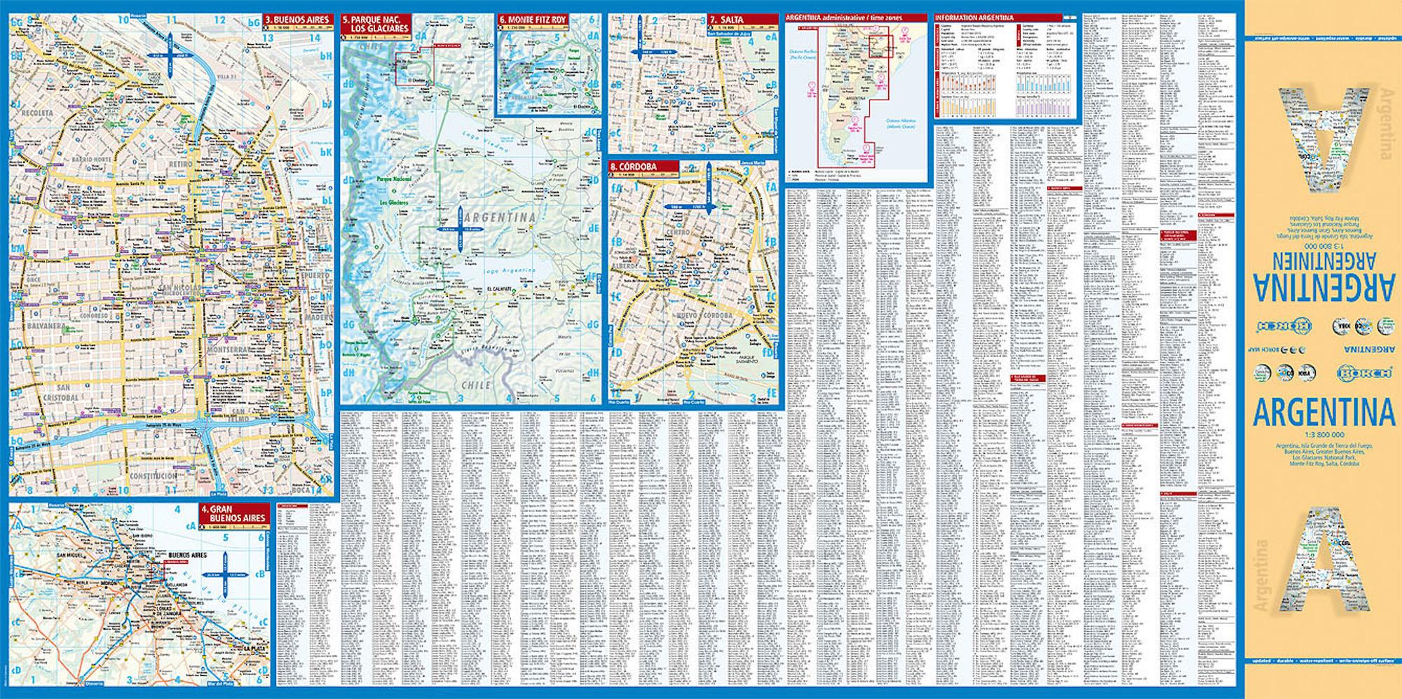 Beispielinhalt (Bild) Argentina / Argentinien 1 : 3 800 000. Road Map