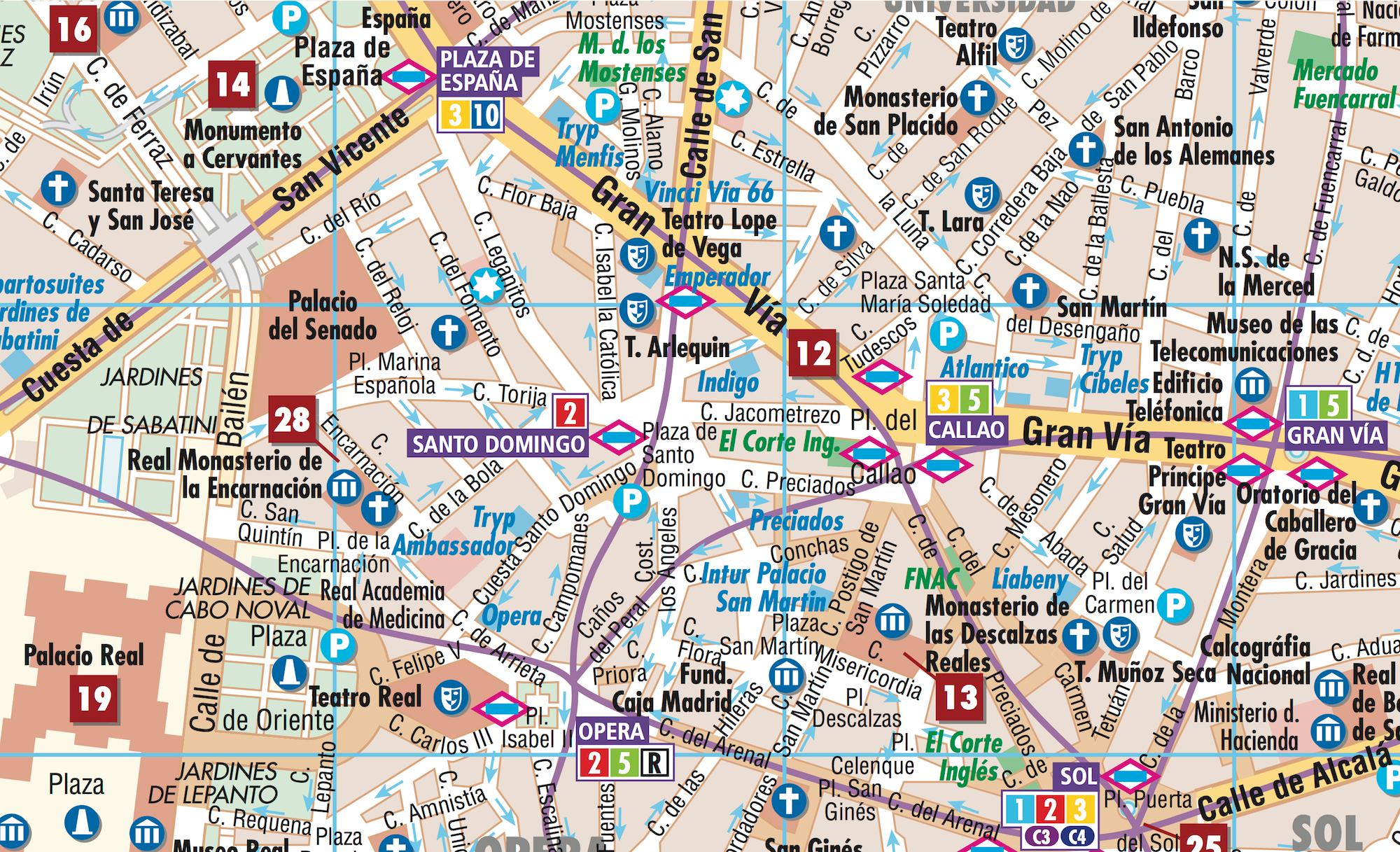 Beispielinhalt (Bild) Madrid 1 : 10 000