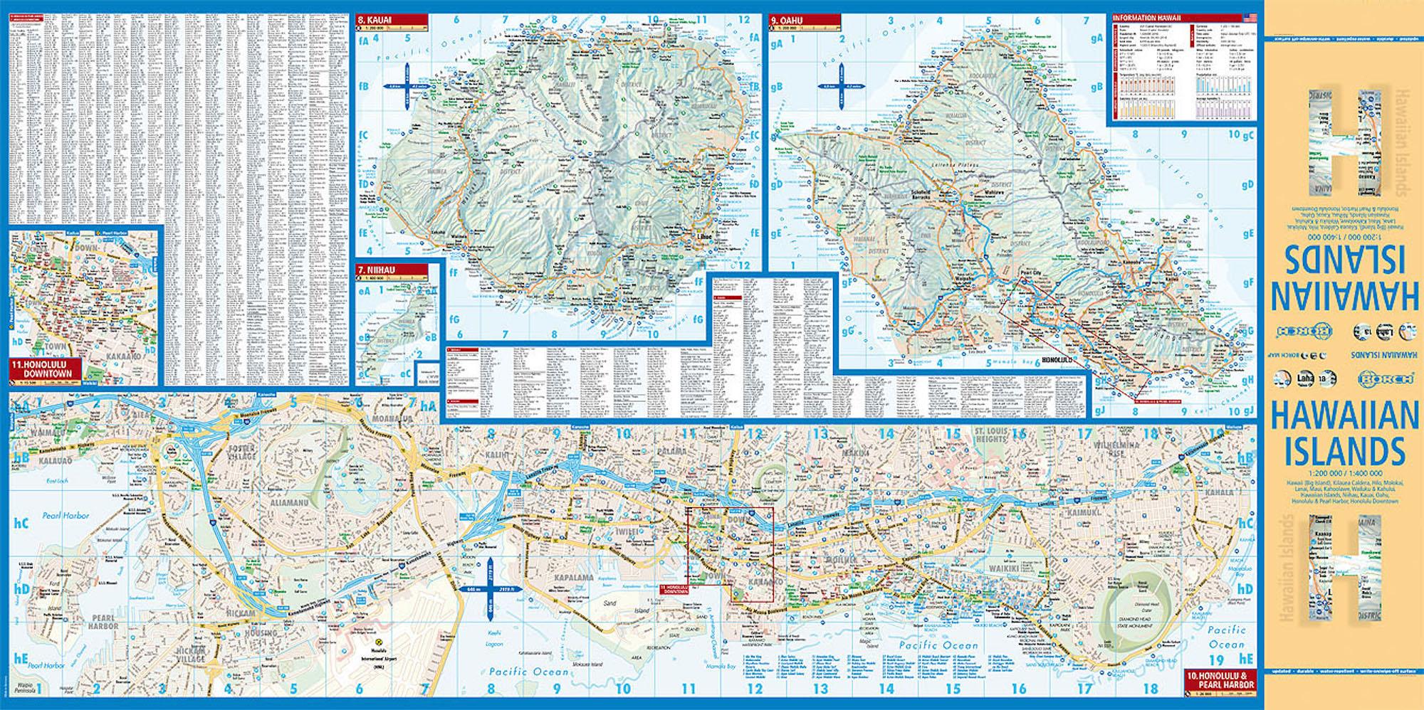 Beispielinhalt (Bild) Hawaiian Islands 1 : 200 000 / 1 : 400 000