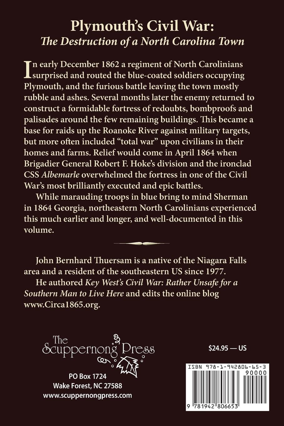 Rückseitencover Plymouth's Civil War