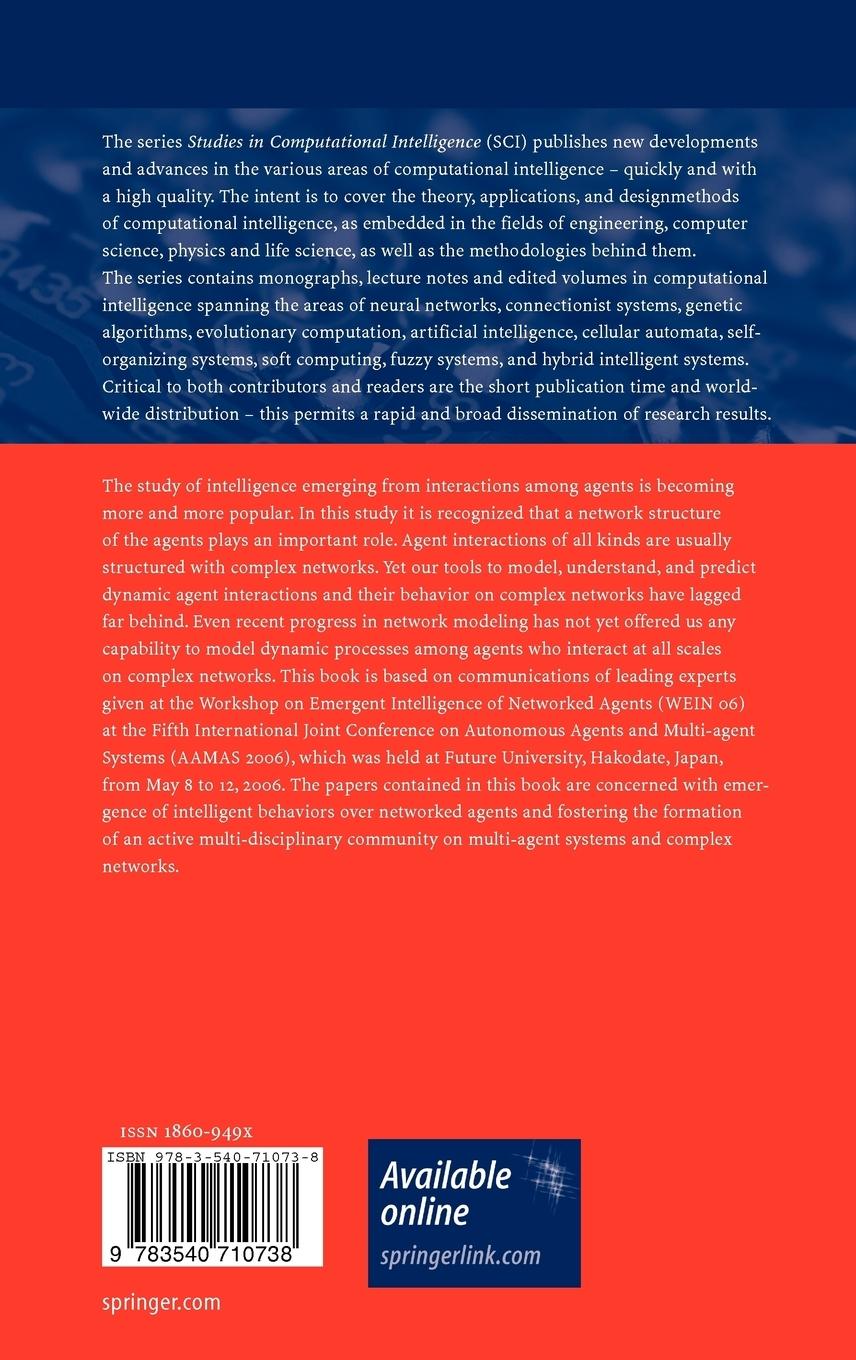 Rückseitencover Emergent Intelligence of Networked Agents