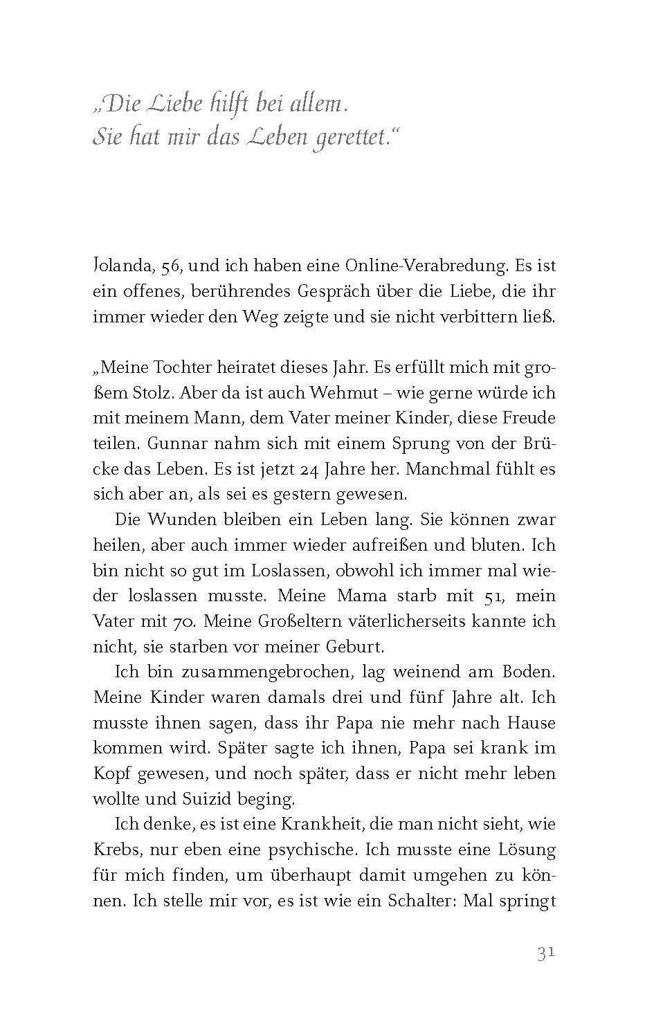 Beispielinhalt (Bild) Suizid - Reden wir darüber