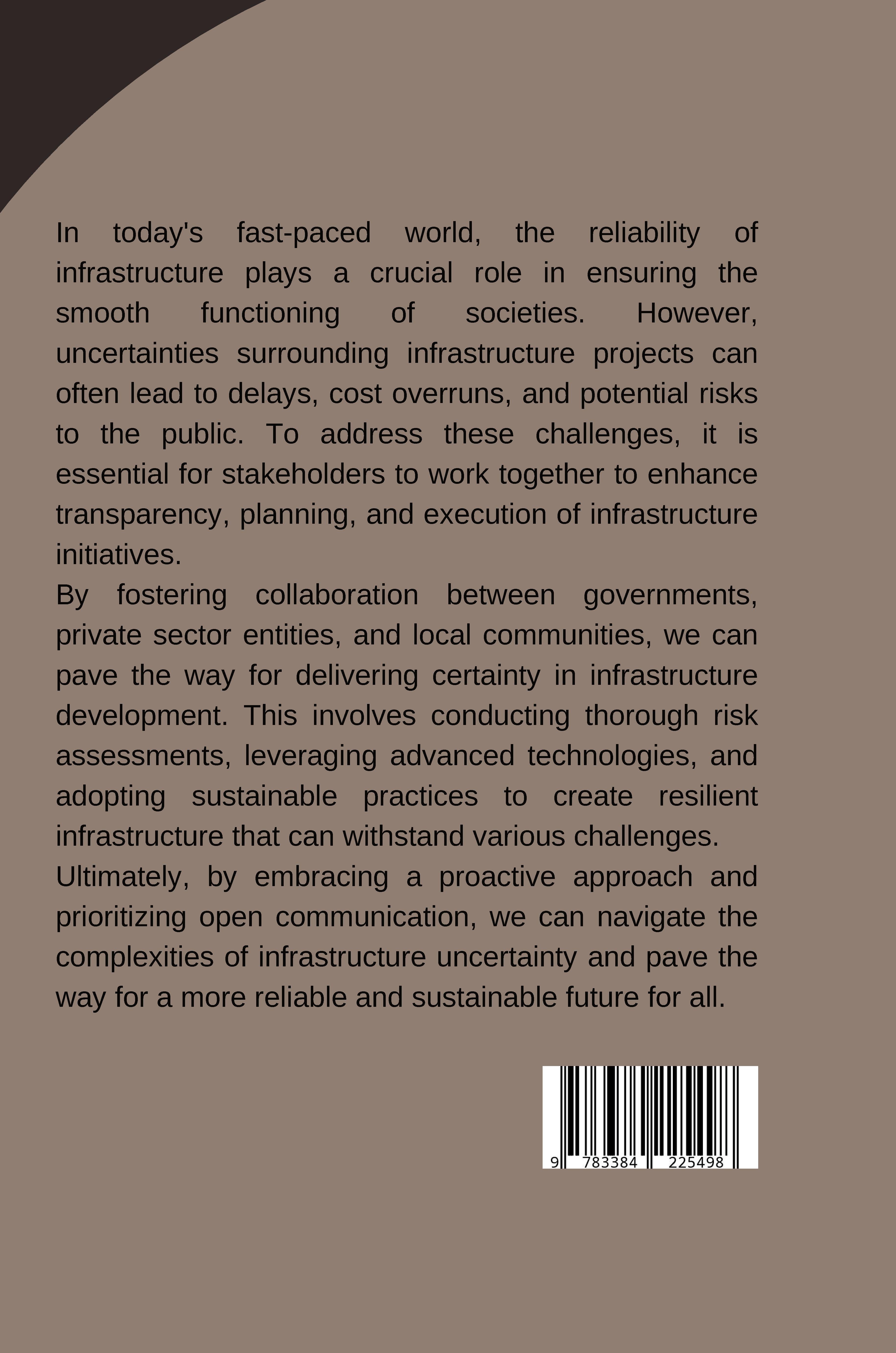 Rückseitencover Delivering Certainty: Infrastructure Uncertainty