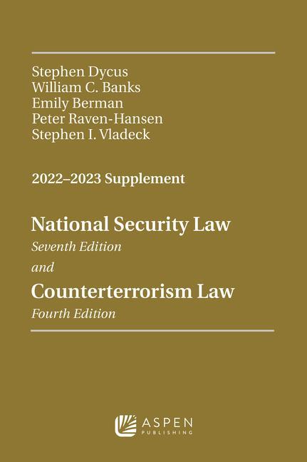 Vorderes Coverbild National Security Law and Counterterrorism Law 2022-2023 Supplement