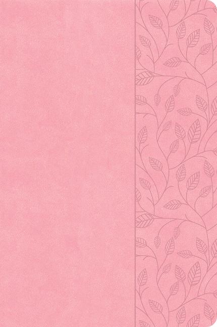 Vorderes Coverbild CSB Large Print Thinline Bible, Value Edition, Soft Pink Leathertouch
