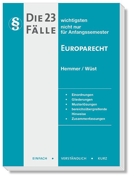 Vorderes Coverbild Die 23 wichtigsten Fälle Europarecht