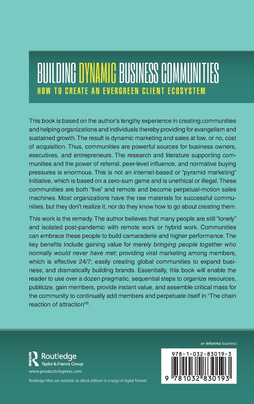 Rückseitencover Building Dynamic Business Communities