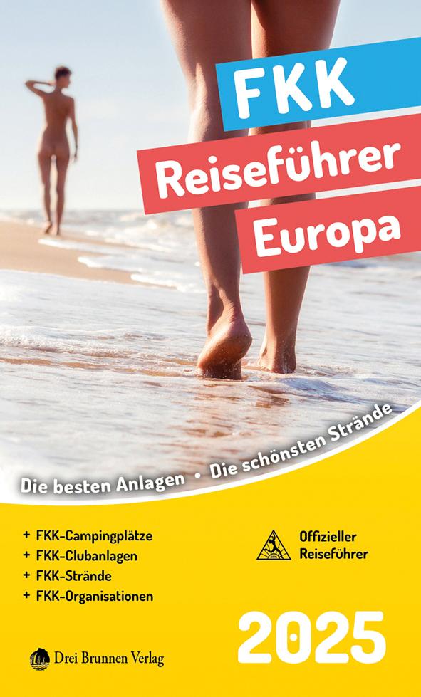 Vorderes Coverbild FKK Reiseführer Europa 2025