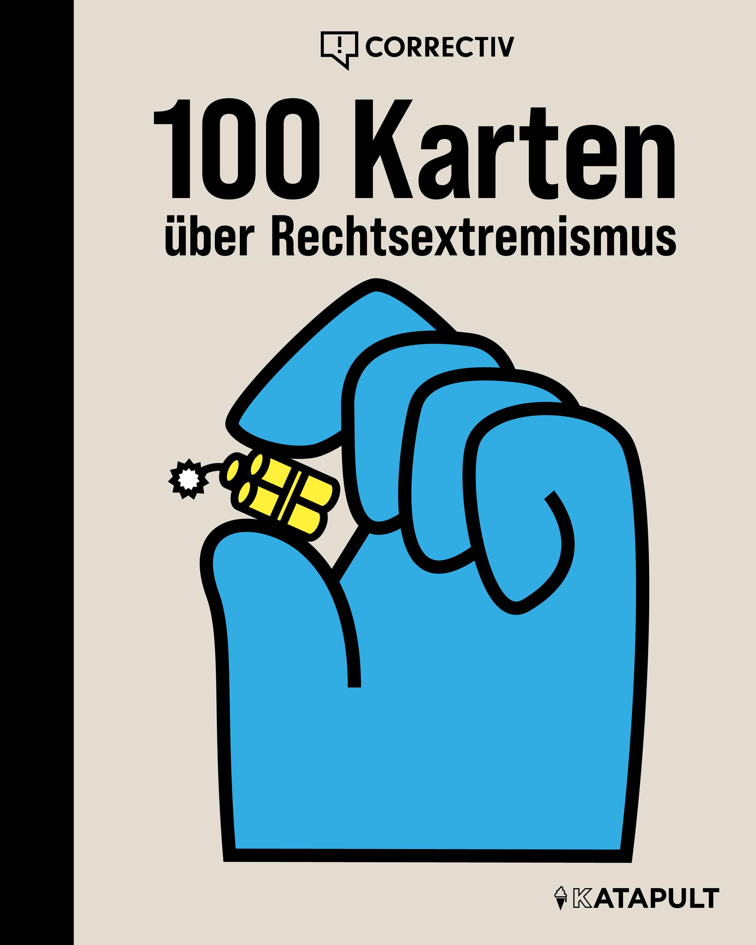 Vorderes Coverbild 100 Karten über Rechtsextremismus