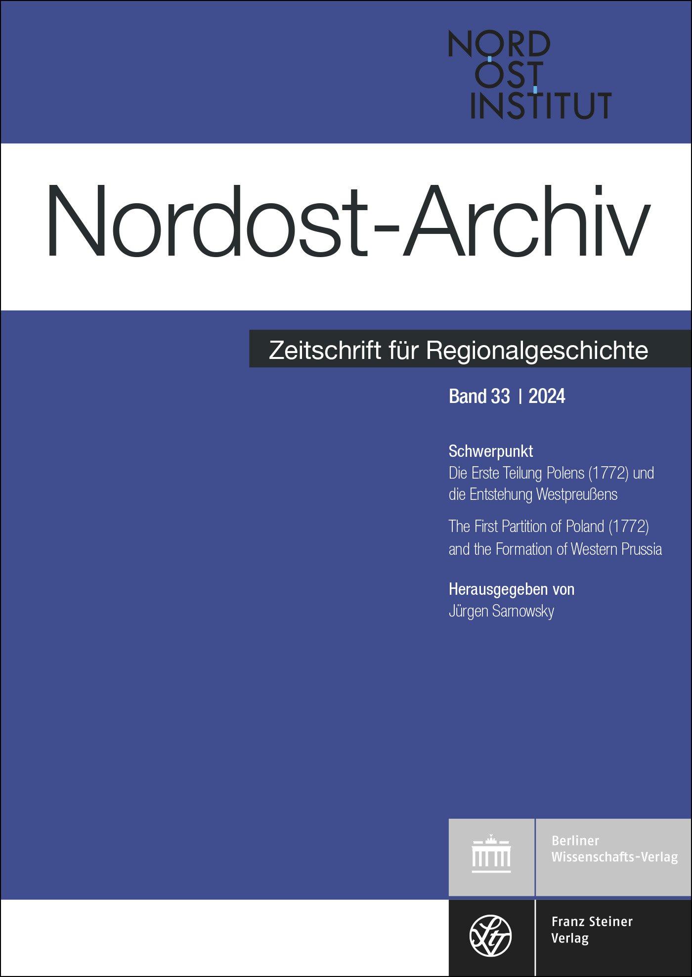 Vorderes Coverbild Nordost-Archiv 33 (2024)