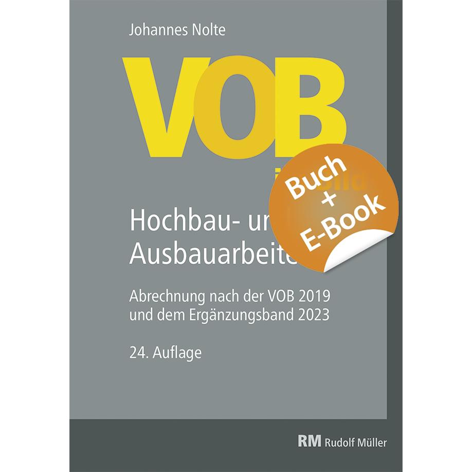 Vorderes Coverbild VOB im Bild-Hochbau-und Ausbauarbeiten-mit E-Book