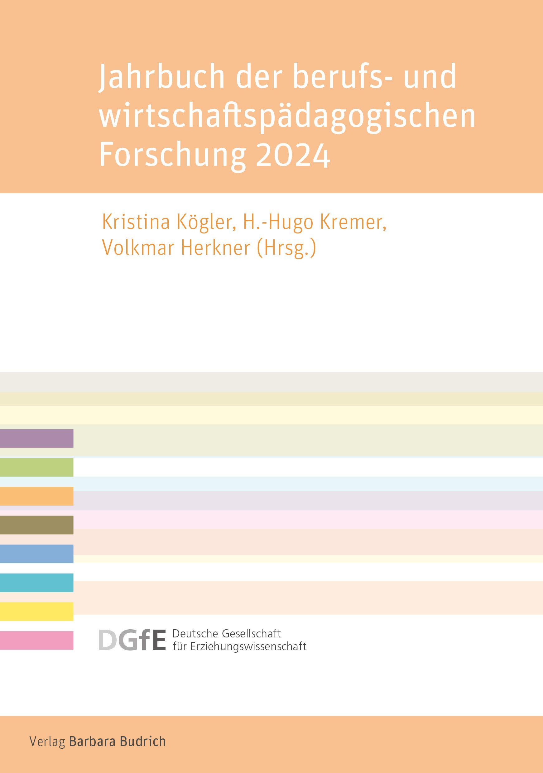 Vorderes Coverbild Jahrbuch der berufs- und wirtschaftspädagogischen Forschung 2024