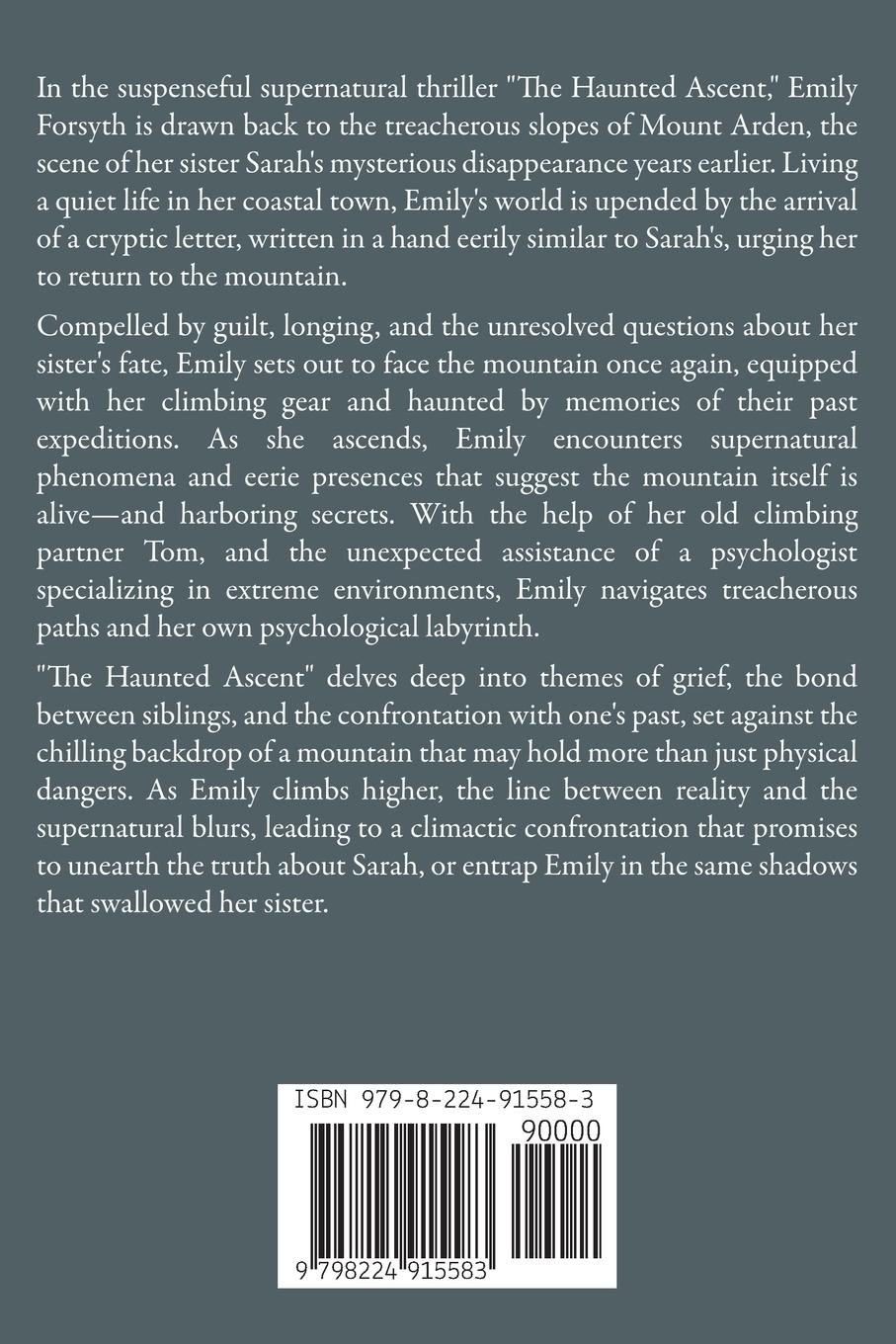 Rückseitencover The Haunted Ascent