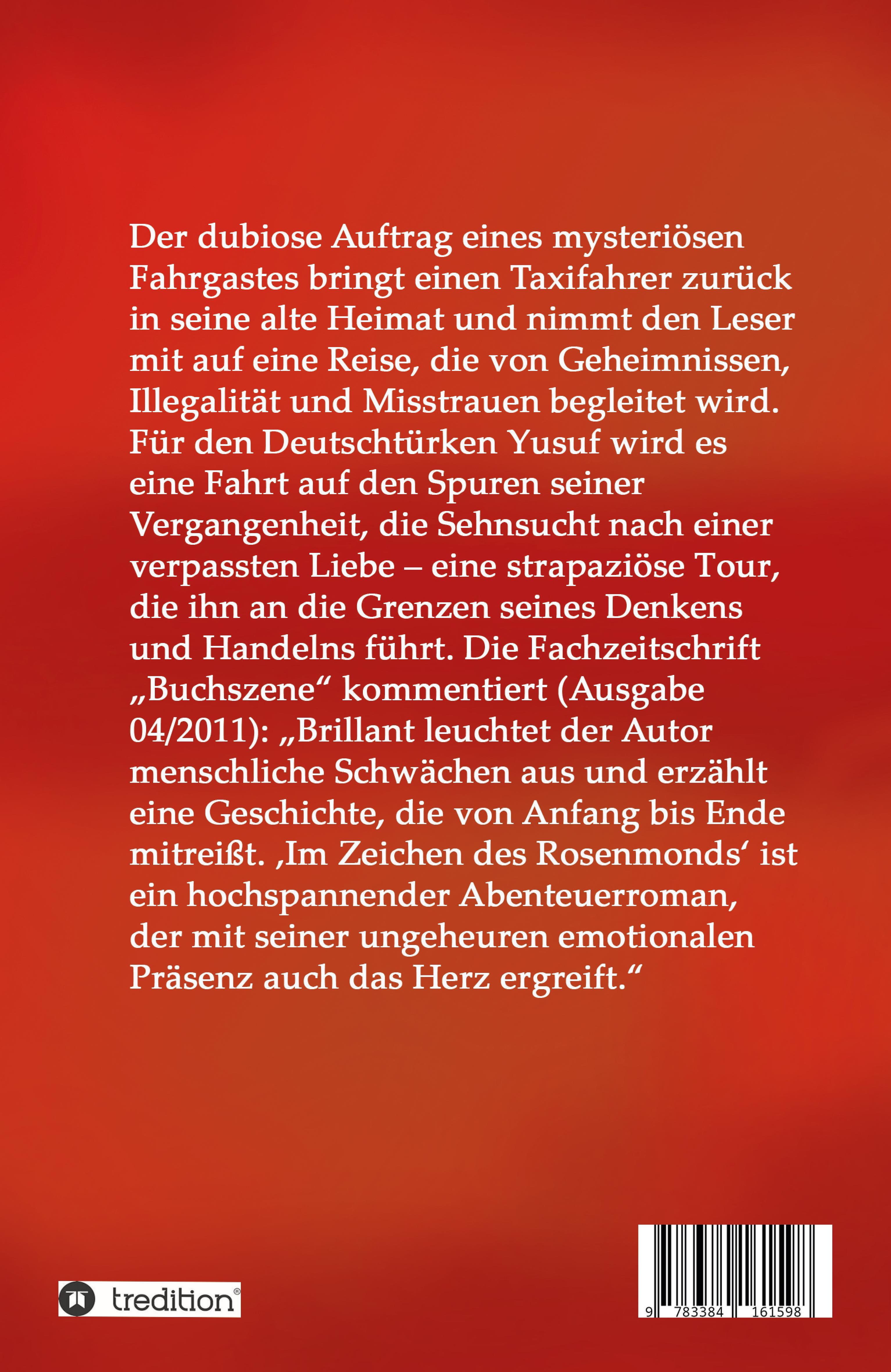 Rückseitencover Im Zeichen des Rosenmonds