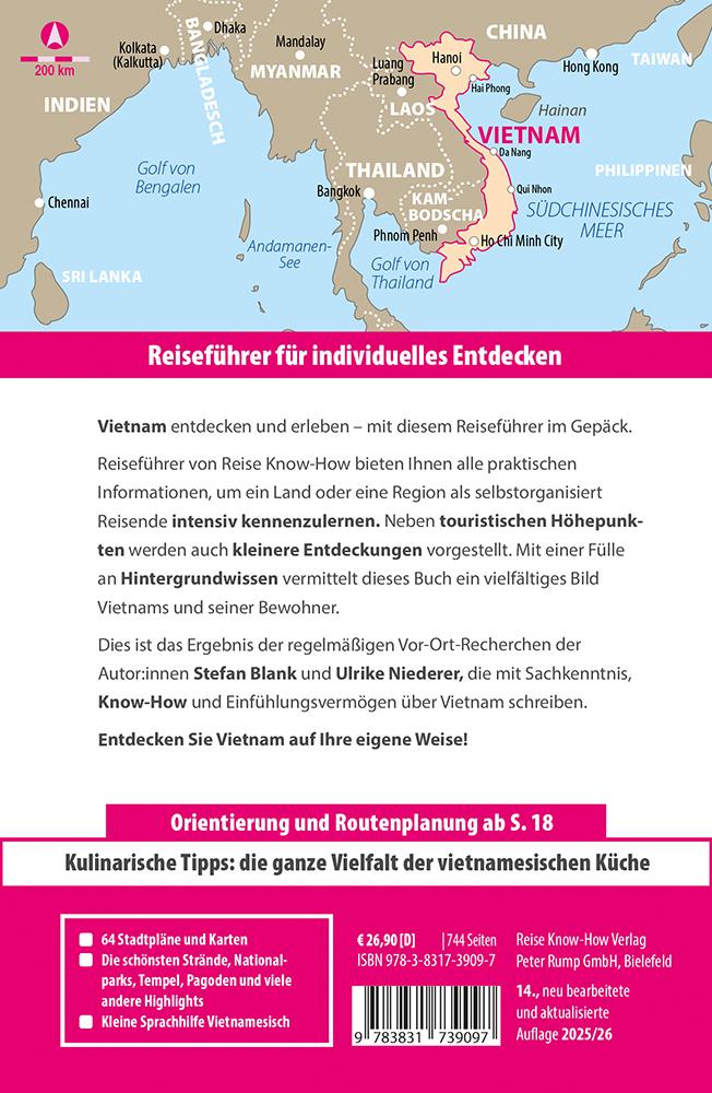 Rückseitencover Reise Know-How Reiseführer Vietnam