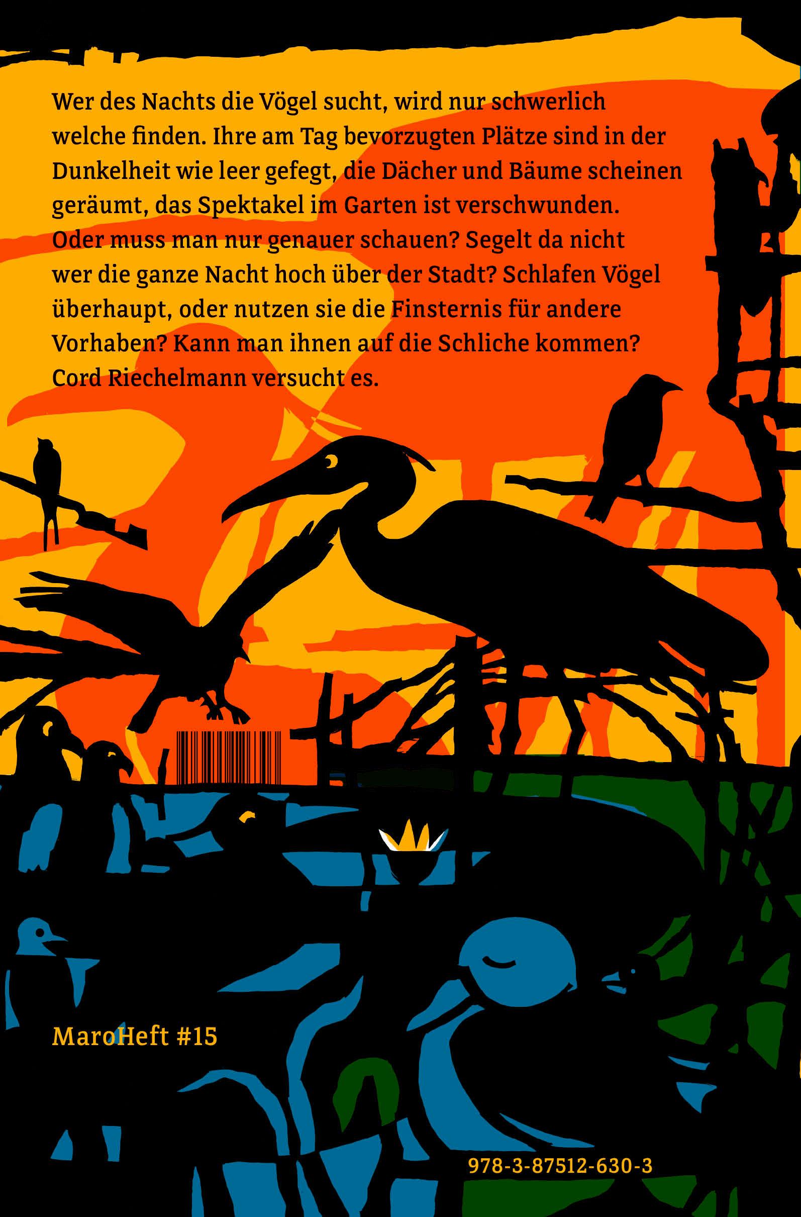 Rückseitencover Wo sind die Vögel nachts?