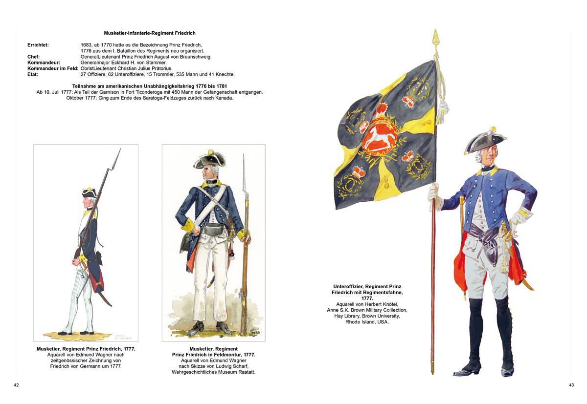 Beispielinhalt (Bild) Die deutschen Kontingente im Amerikanischen Unabhängigkeitskrieg 1776-1783