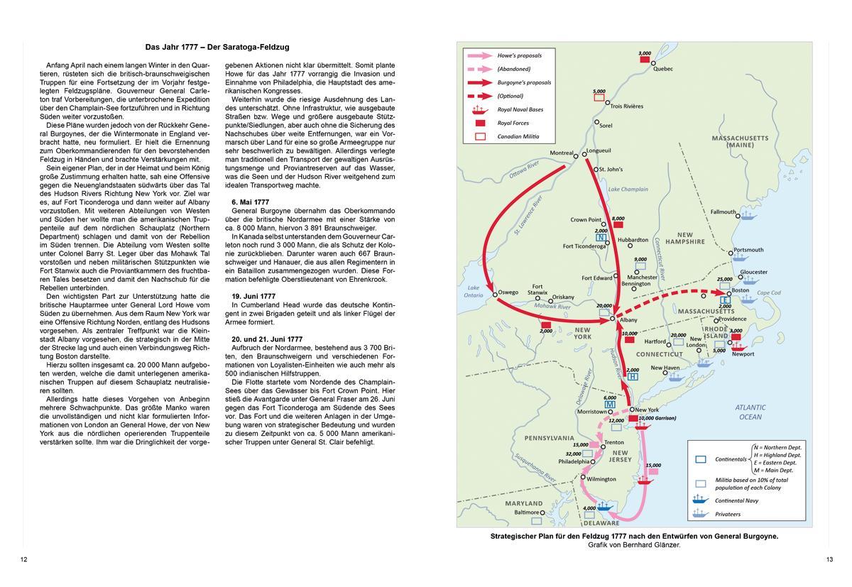 Beispielinhalt (Bild) Die deutschen Kontingente im Amerikanischen Unabhängigkeitskrieg 1776-1783
