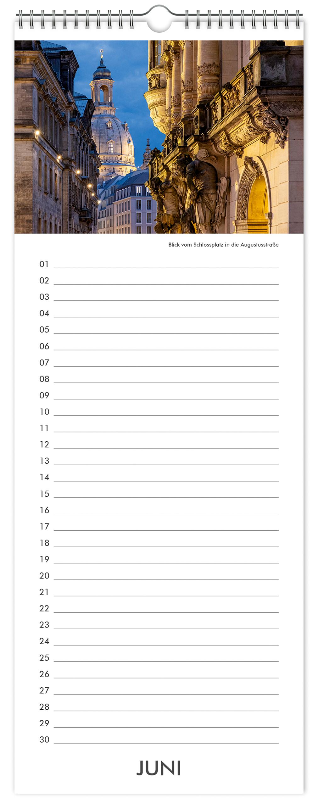 Beispielinhalt (Bild) Geburtstagskalender Dresden und Sächsische Schweiz