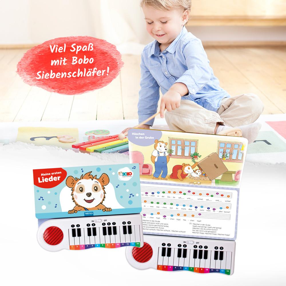 Beispielinhalt (Bild) Trötsch Bobo Siebenschläfer Klavierbuch Meine ersten Lieder Soundbuch Liederbuch