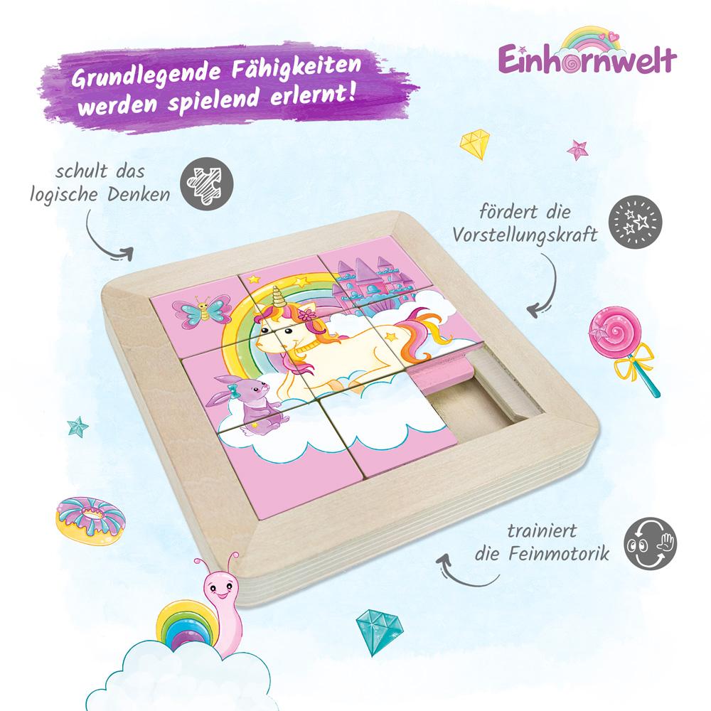 Beispielinhalt (Bild) Trötsch Schiebepuzzle Einhornwelt