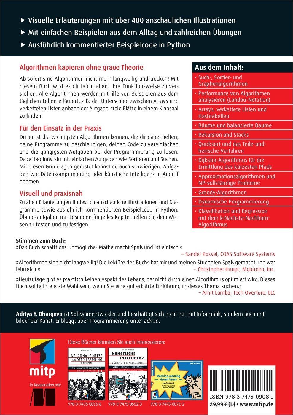 Rückseitencover Algorithmen kapieren