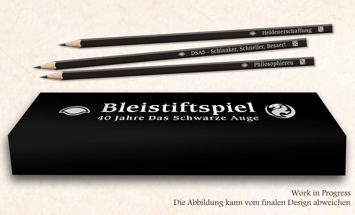 Vorderes Coverbild DSA - 40 Jahre Das Schwarze Auge - Bleistiftspiel