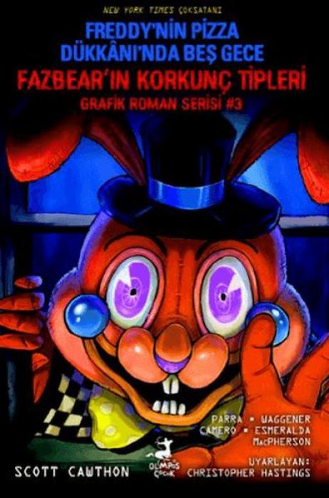 Vorderes Coverbild Freddynin Pizza Dükkaninda Bes Gece - Fazbearin Korkunc Tipleri