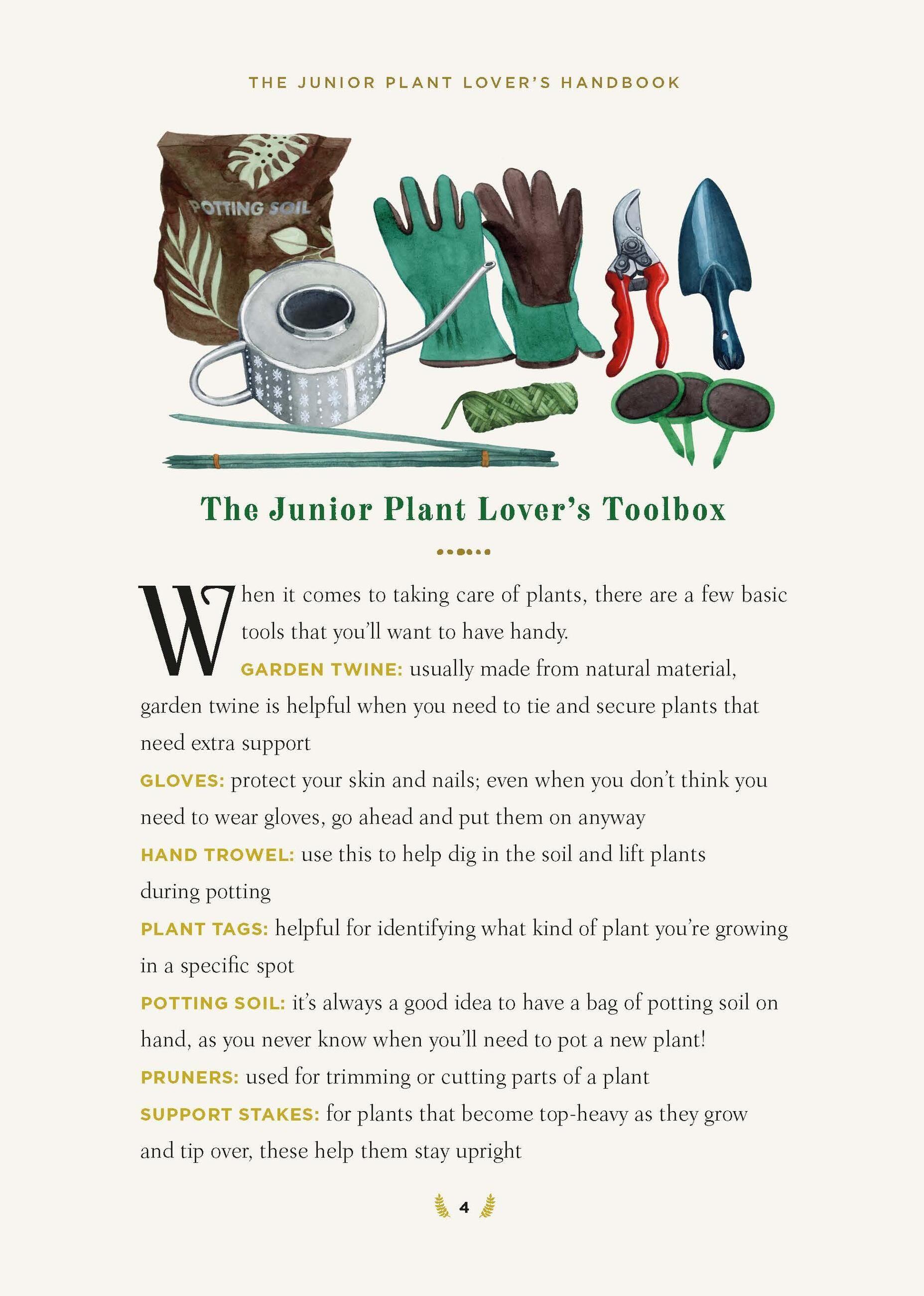 Beispielinhalt (Bild) The Junior Plant Lover's Handbook