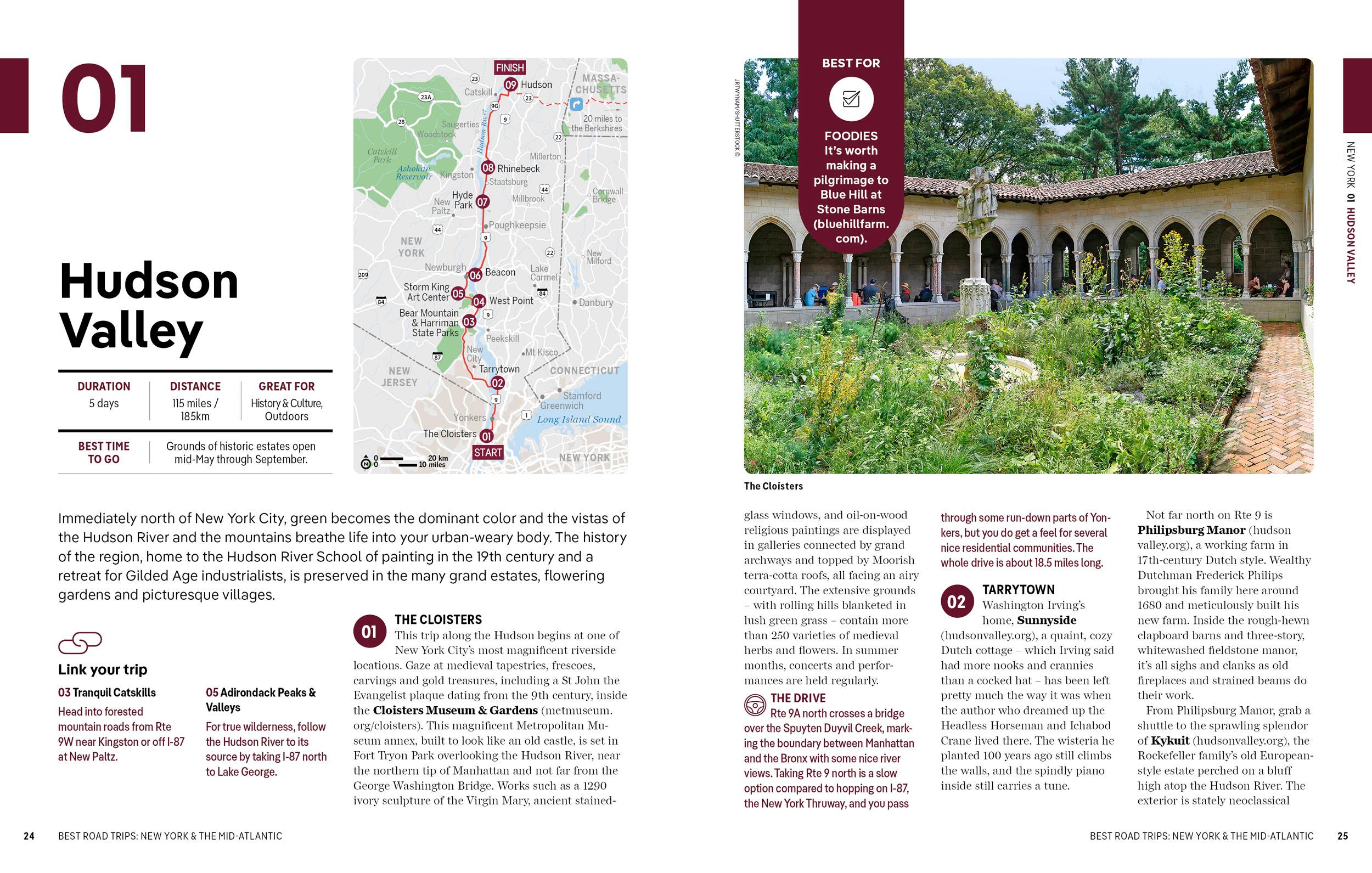 Beispielinhalt (Bild) Lonely Planet Best Road Trips New York & the Mid-Atlantic