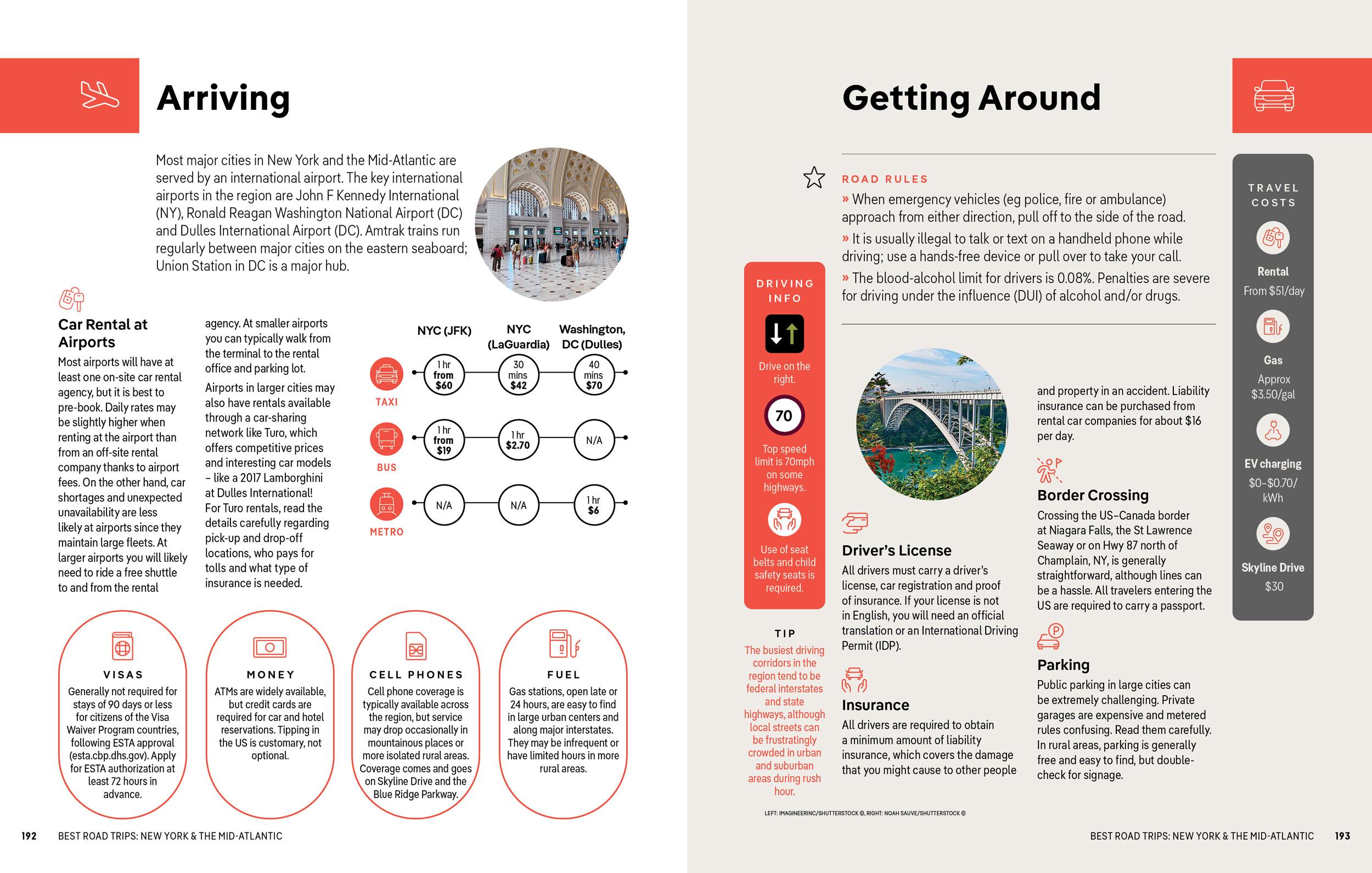 Beispielinhalt (Bild) Lonely Planet Best Road Trips New York & the Mid-Atlantic