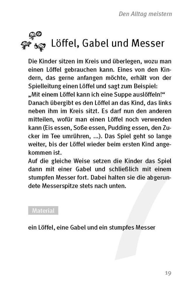 Beispielinhalt (Bild) Die 50 besten Spiele zu Alltagskompetenzen in Kita, Vorschule und Grundschule