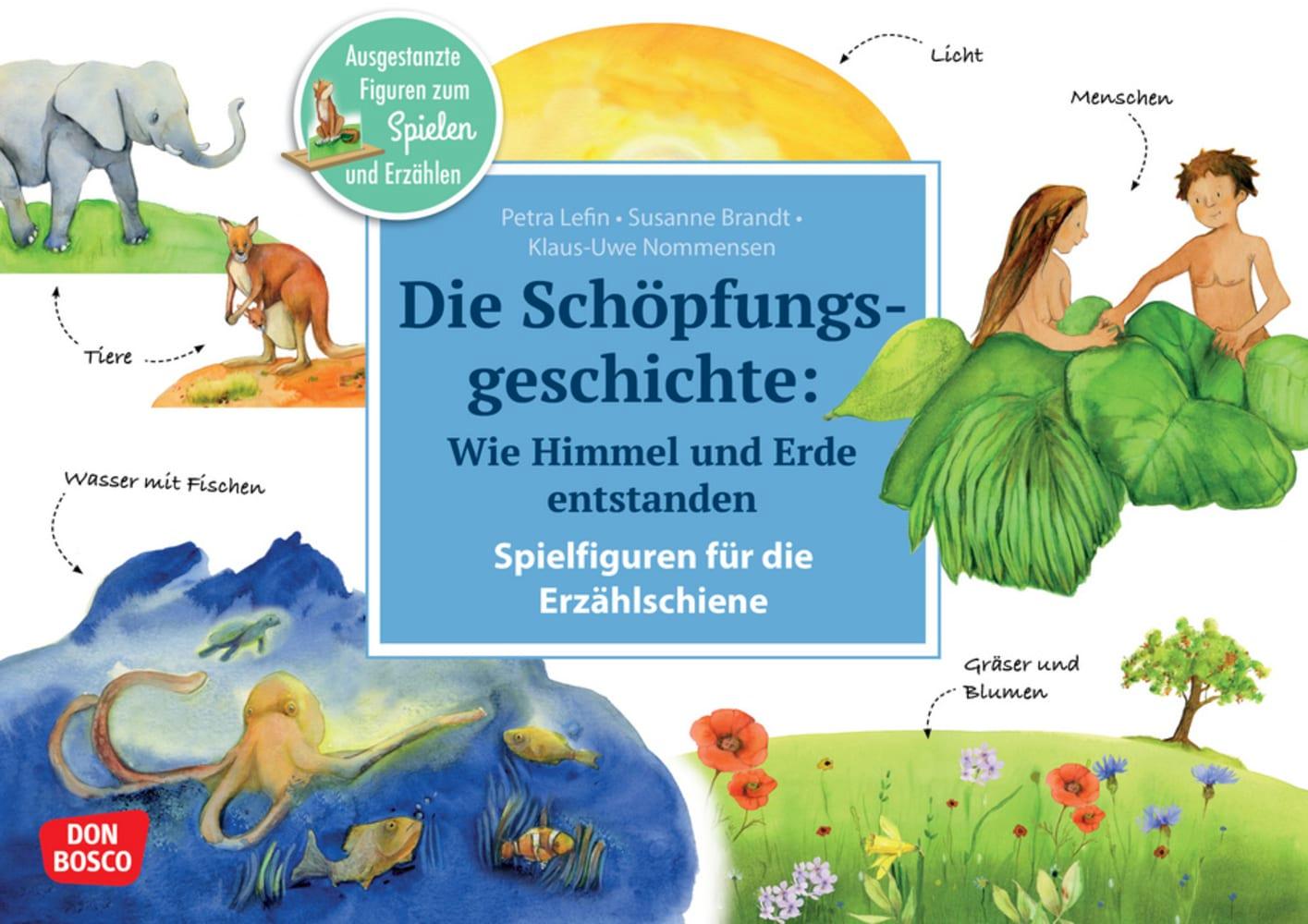 Vorderes Coverbild Die Schöpfungsgeschichte. Wie Himmel und Erde entstanden. Erzählschienen-Figurenset