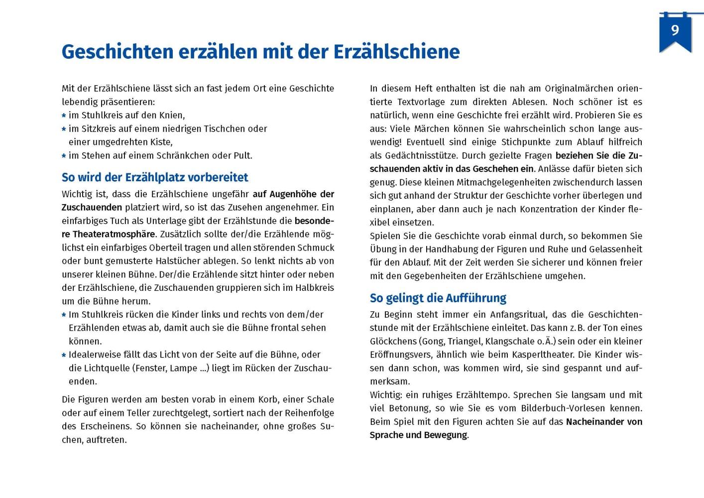 Beispielinhalt (Bild) Frau Holle. Erzählschienen-Figurenset