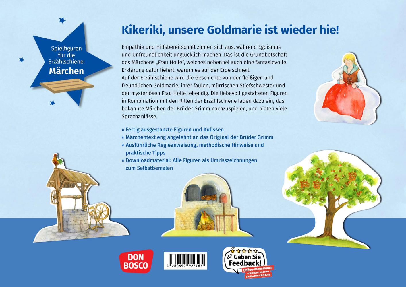 Beispielinhalt (Bild) Frau Holle. Erzählschienen-Figurenset