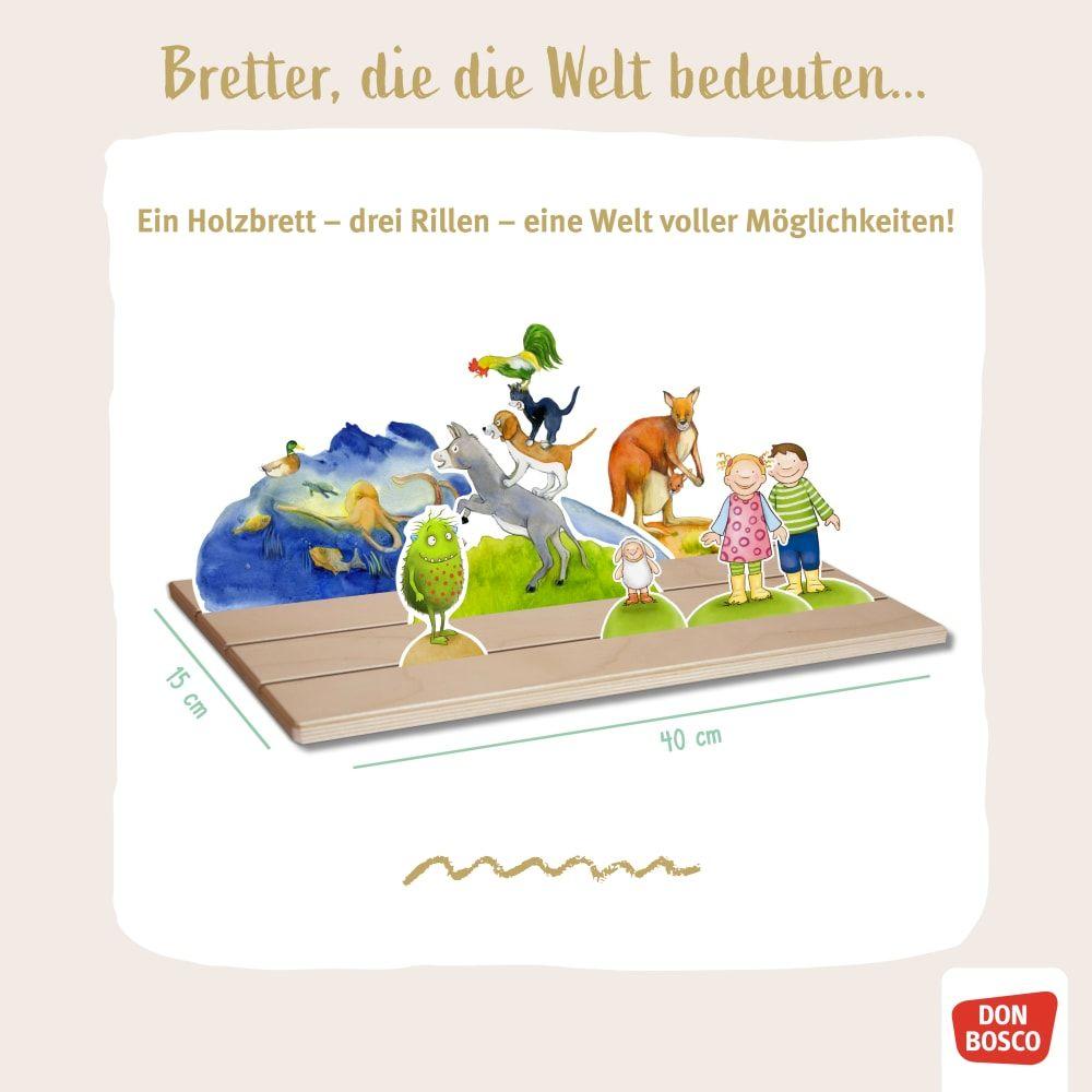 Beispielinhalt (Bild) Frau Holle. Erzählschienen-Figurenset