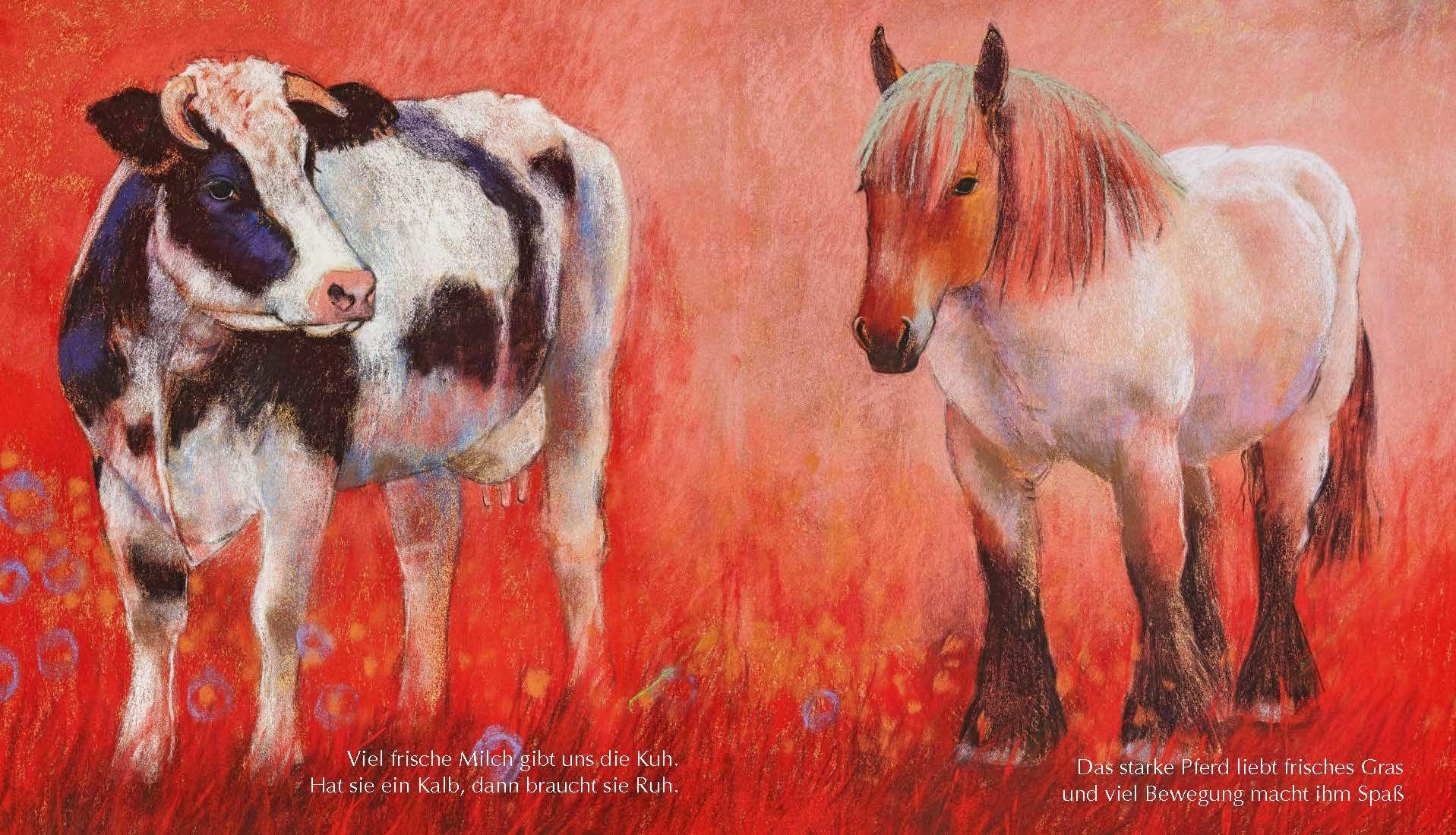 Beispielinhalt (Bild) Mein kleines Buch der Bauernhoftiere