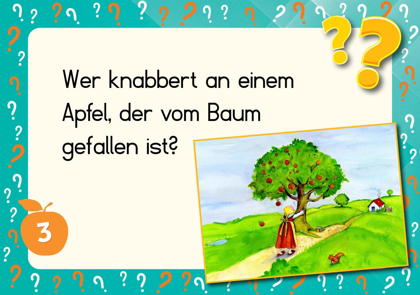 Beispielinhalt (Bild) Lesen üben mit Bilderrätseln zu Frau Holle. 34 Bildkarten zur Leseförderung