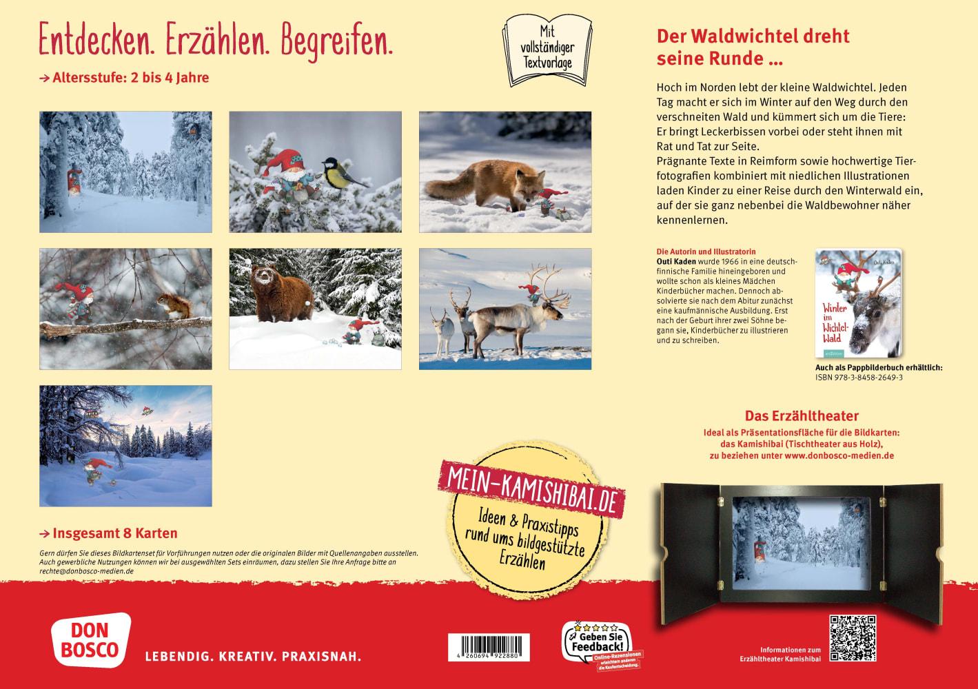 Beispielinhalt (Bild) Winter im Wichtelwald. Kamishibai Bildkartenset