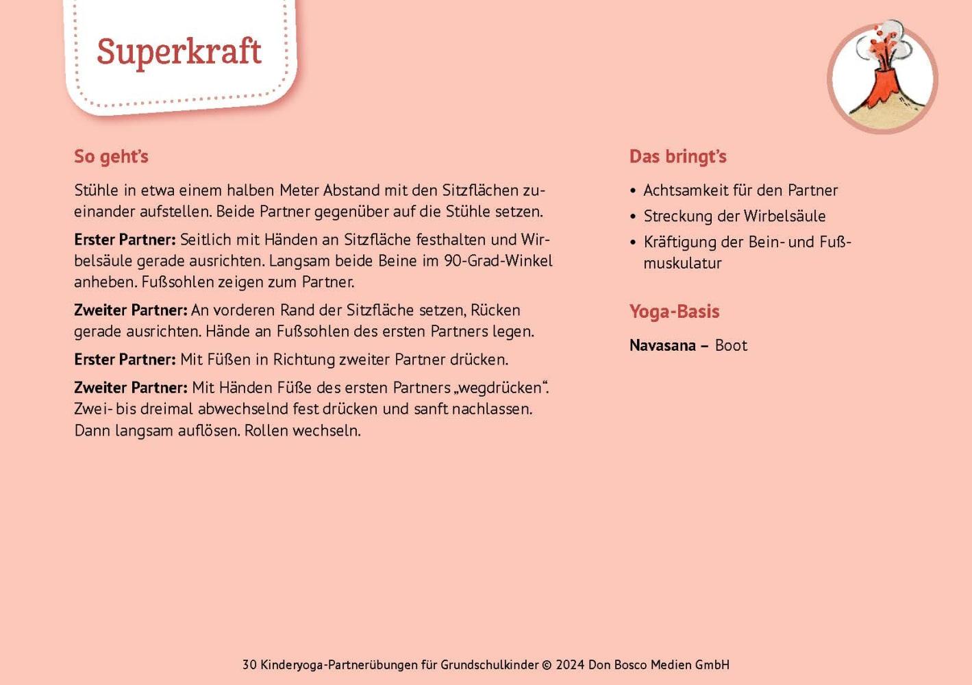 Beispielinhalt (Bild) 30 Kinderyoga-Partnerübungen für Grundschul-Kinder