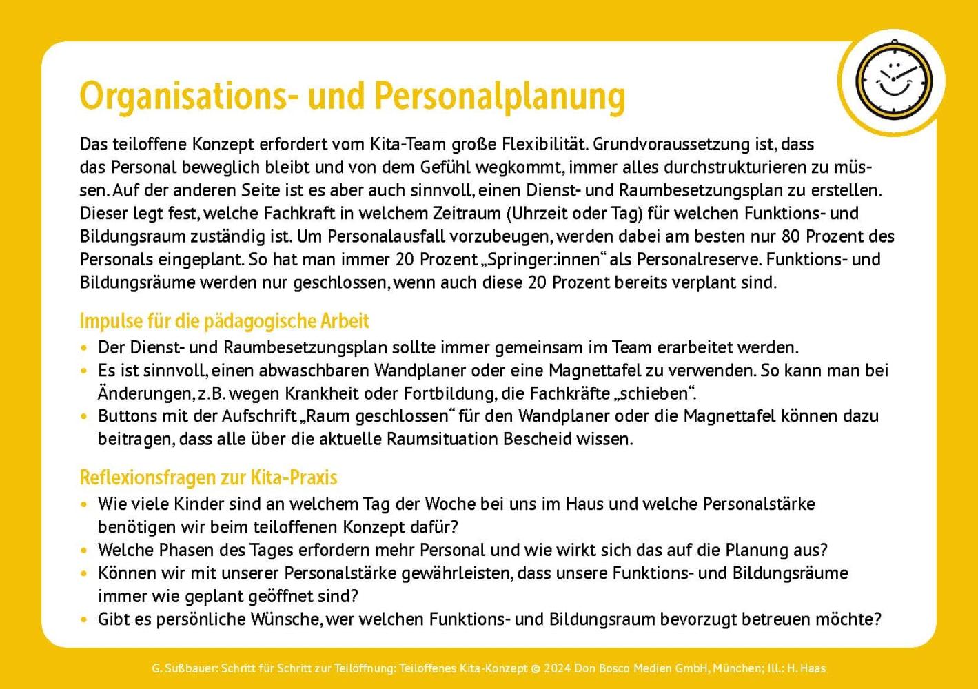 Beispielinhalt (Bild) Schritt für Schritt zur Teilöffnung: Teiloffenes Kita-Konzept