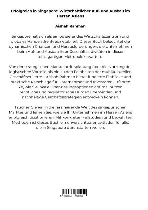 Rückseitencover Erfolgreich in Singapore