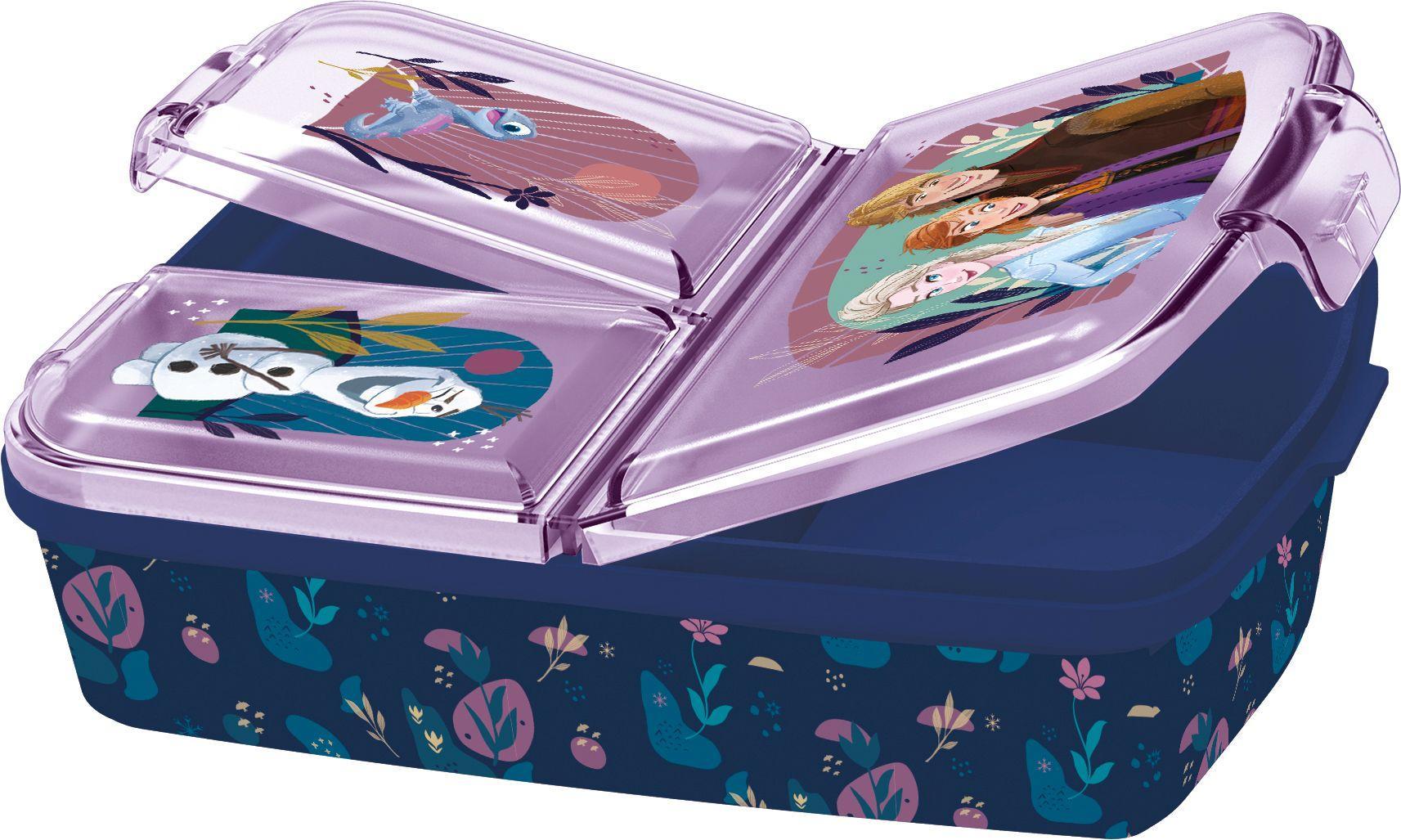 Vorderes Coverbild Frozen Brotdose dreigeteilt