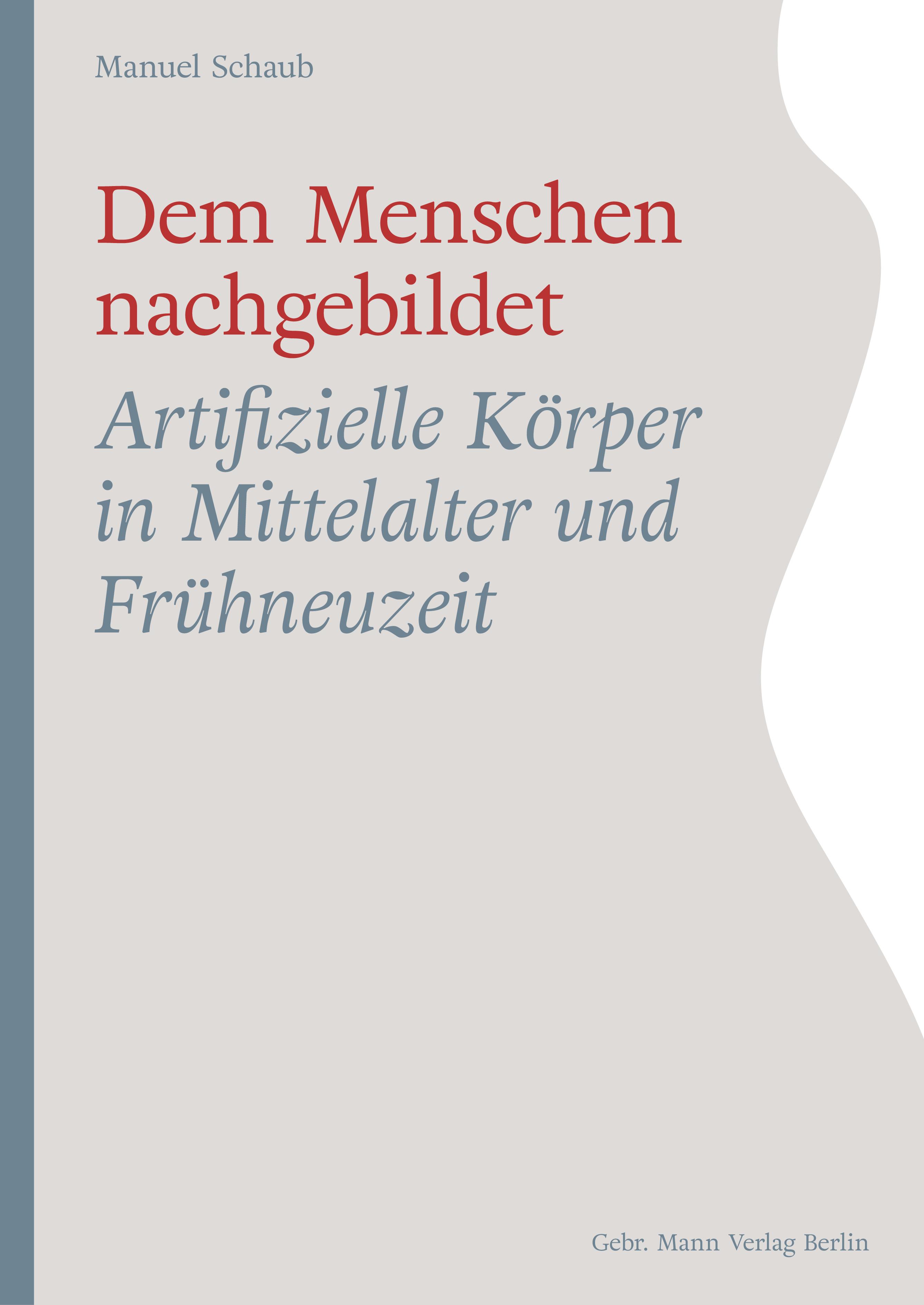Vorderes Coverbild Dem Menschen nachgebildet