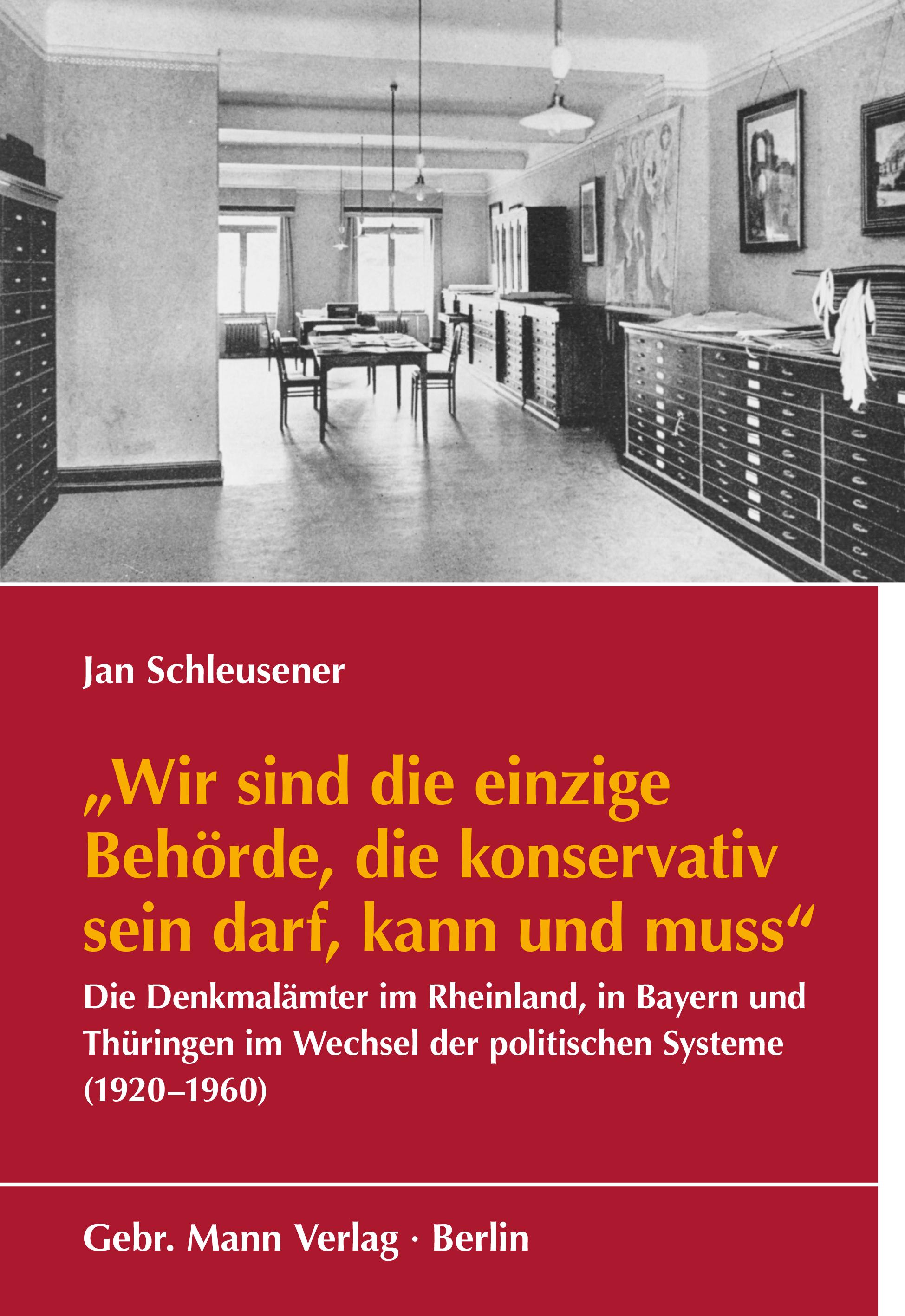 Vorderes Coverbild 'Wir sind die einzige Behörde, die konservativ sein darf, kann und muss'