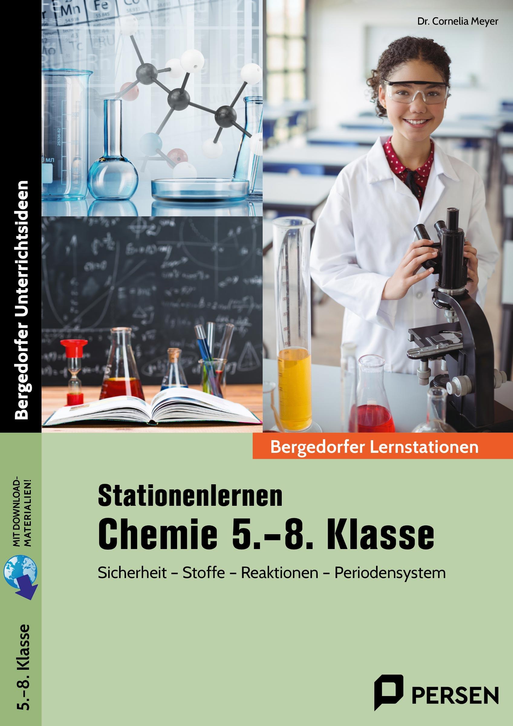 Vorderes Coverbild Stationenlernen Chemie 5.-8. Klasse