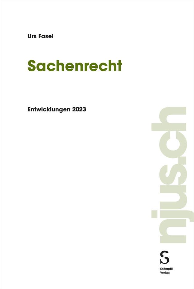 Vorderes Coverbild Sachenrecht