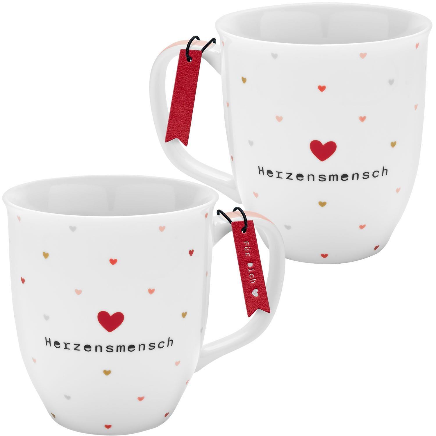 Beispielinhalt (Bild) Tasse mit Motiv "Herzensmensch"