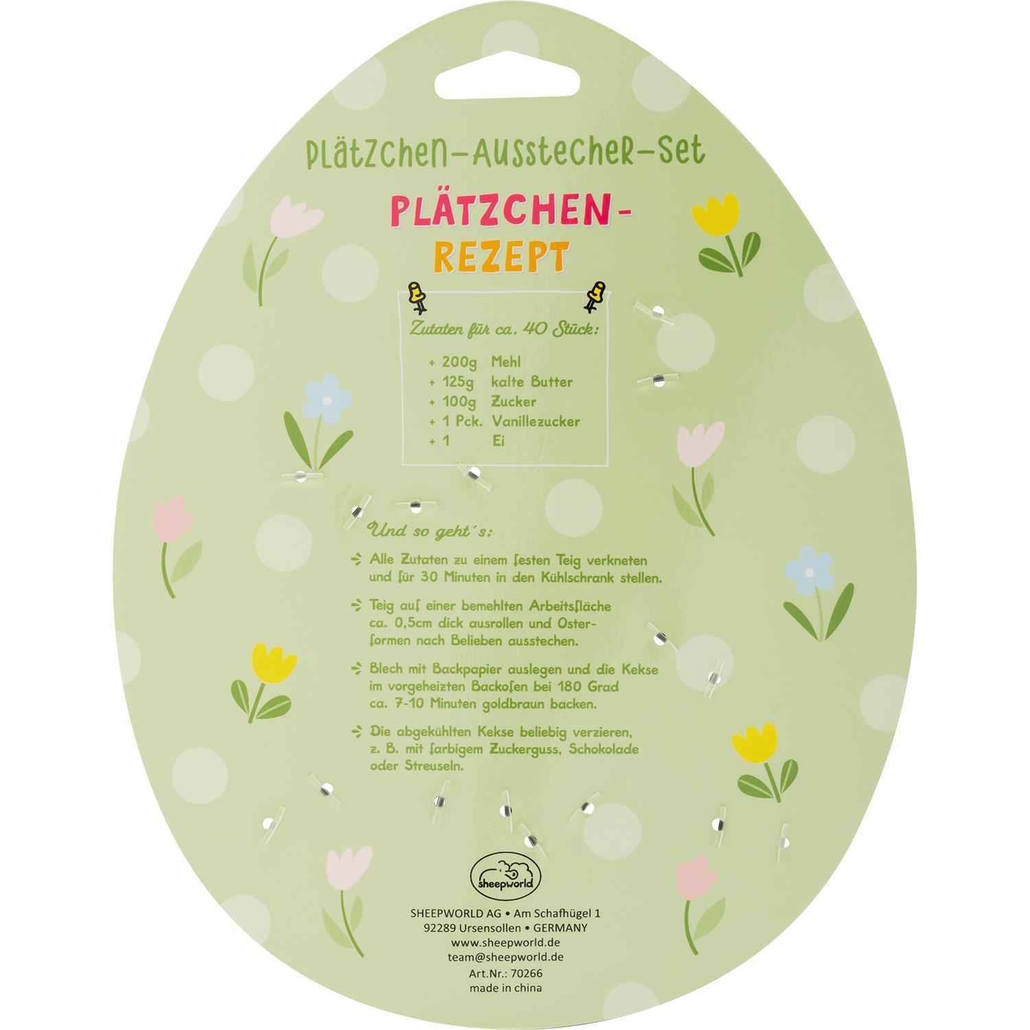 Beispielinhalt (Bild) Ausstecher-Set Motiv 'Piep, piep, piep, ich hab Dich lieb!'