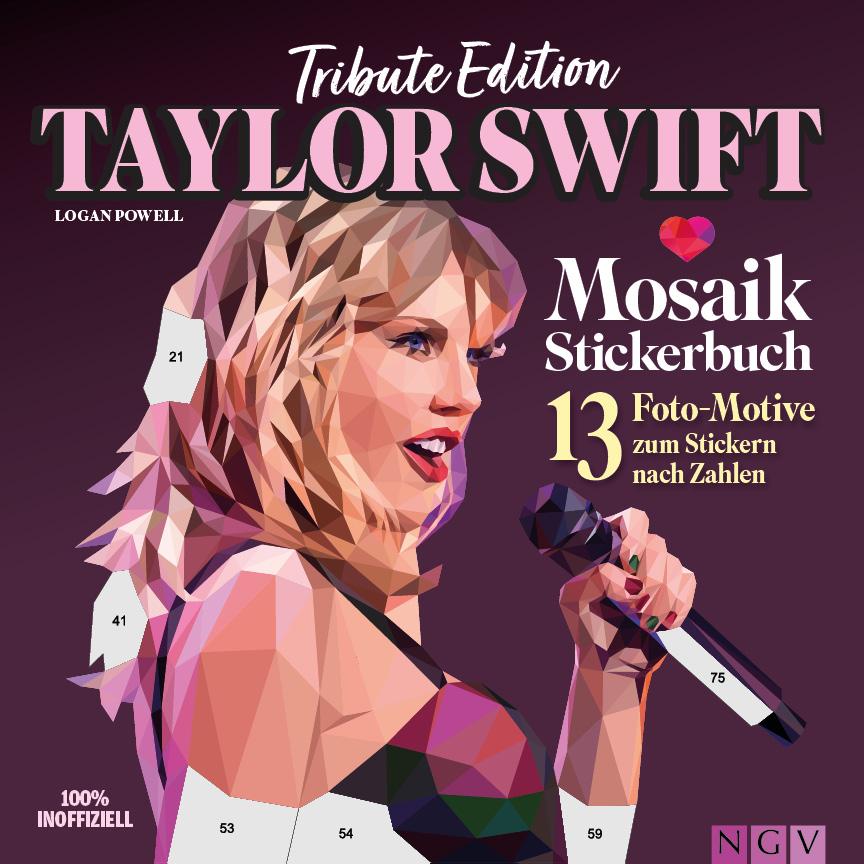 Vorderes Coverbild Taylor Swift  Mosaik-Stickerbuch I Tribute Edition